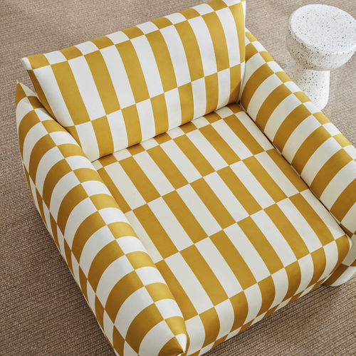 Upholstery fabric - CAVALIER  - PEPE PENALVER - for curtain / geometric pattern / cotton