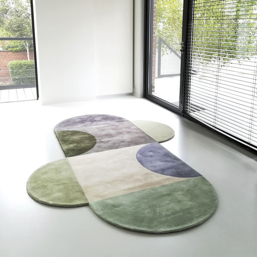 Contemporary rug - UNFOLD - casalis - patterned / wool / bamboo