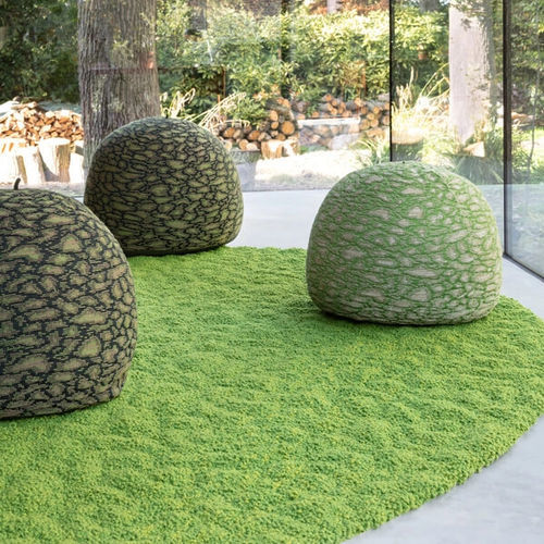 Contemporary rug - EARTH - casalis - plain / wool / rectangular