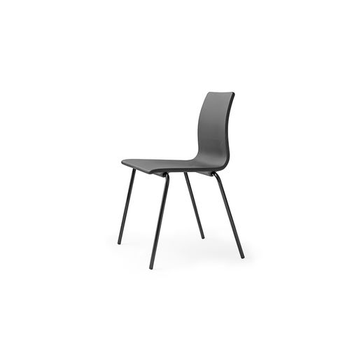 Contemporary chair - AQUA : EJ 2210 - Erik Jørgensen - indoor / polyurethane / steel base