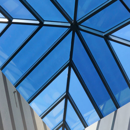 Safety glass panel - PLANIBEL EASY - AGC Glass Europe - transparent / colored / roof