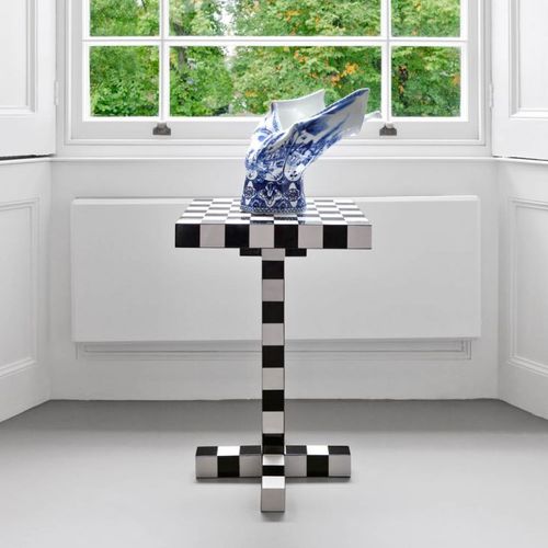 Original design vase - Blow Away - moooi - porcelain / table / white