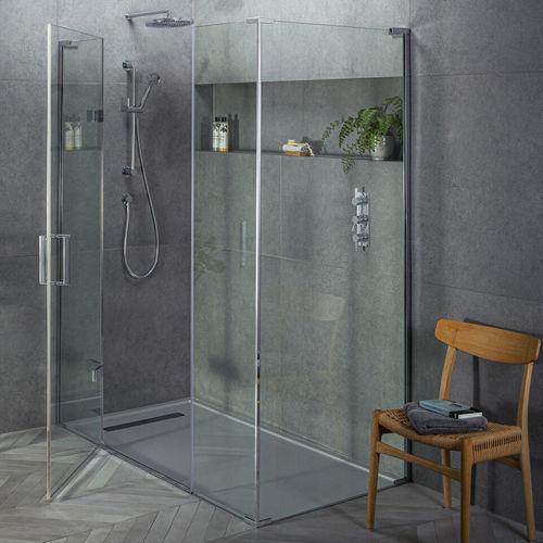 Swing shower screen - EPIC - matki showering - corner / corner ...