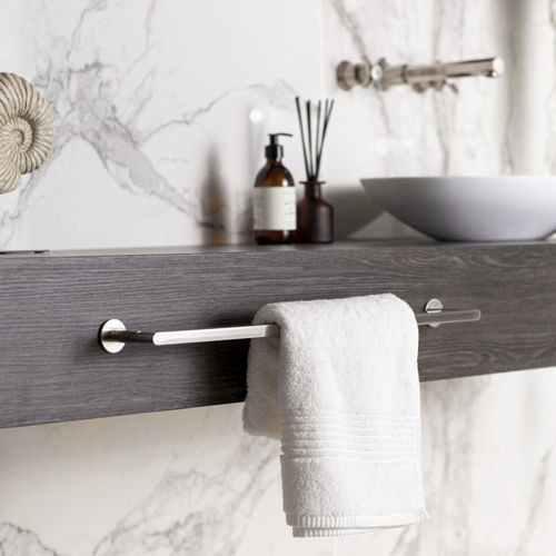 1-bar towel rack - WLTR - matki showering - wall-mounted / brass / nickel