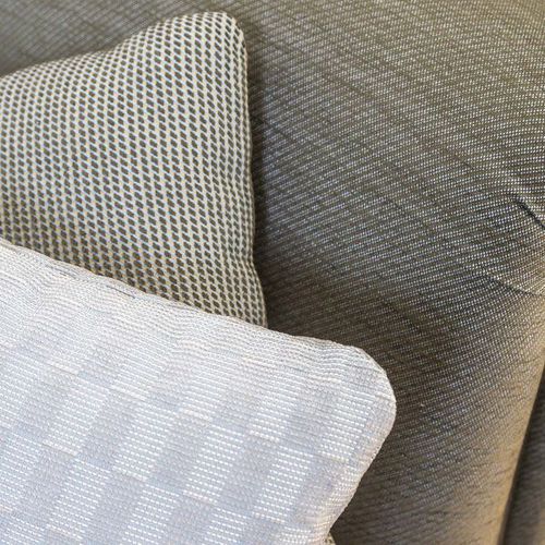 Upholstery fabric - NUANCE FR IN/OUT  - GANCEDO - geometric pattern / iridescent / FR polyester