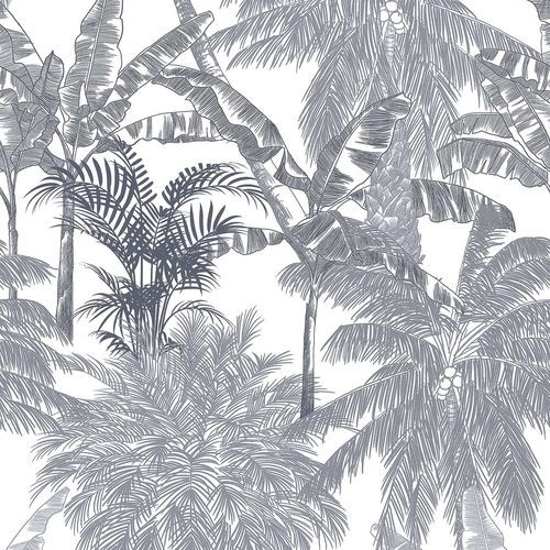 Contemporary wallpaper - PALMS PLOMO - Coordonné - vinyl / nature pattern / wallpaper look