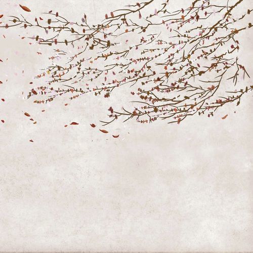 Contemporary wallpaper - EOLIA AUTUMN - Coordonné - vinyl / nature pattern / wallpaper look