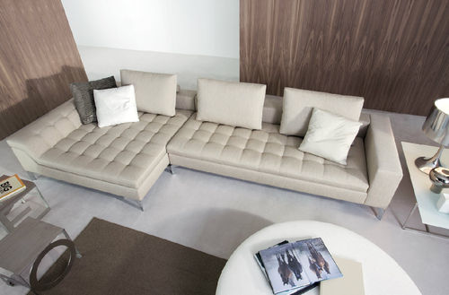 Modular sofa - CINE - CasaDesùs - contemporary / fabric / beige