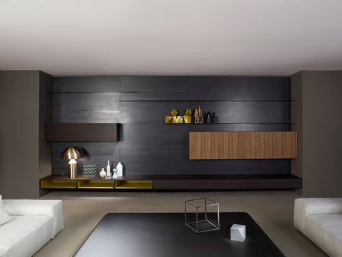 Contemporary Tv Wall Unit Modern Porro Wooden By Piero Lissoni - Tv Wall Unit Modern Contemporary Tv Wall Unit Modern Porro Wooden By Piero Lissoni - Tv Wall Unit Modern