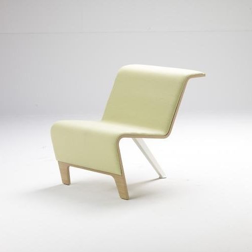 Contemporary visitor chair - BACK - Sellex - indoor / fabric / oak