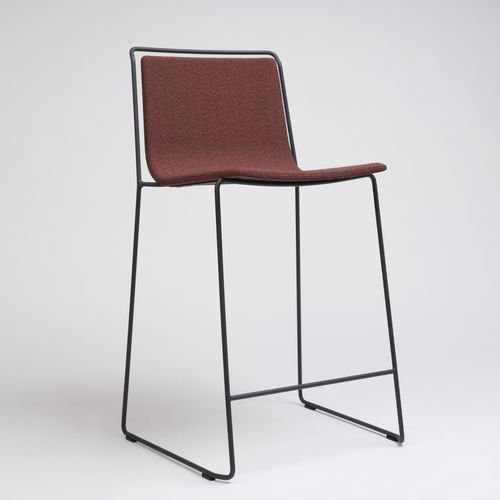 Contemporary bar chair - ALO - Ondarreta - indoor / laminated wood / steel