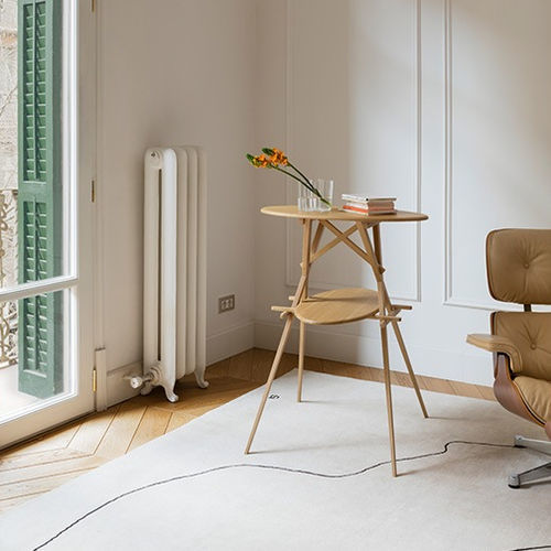 Contemporary table - JUJOL 1920 - Mobles 114 editions - oak / oak base / oval