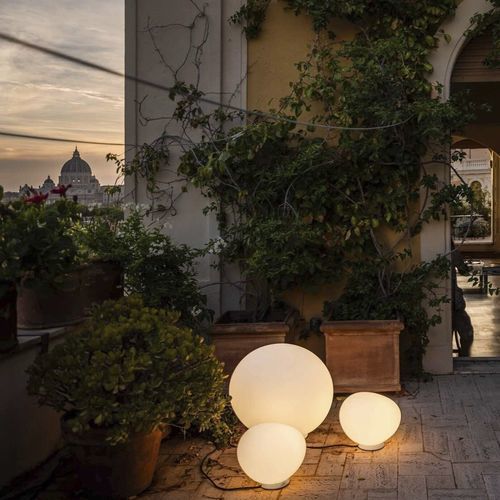 Floor lamp - GREGG - FOSCARINI - metal / polyethylene / contemporary