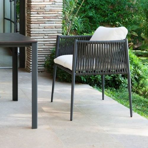 Contemporary chair - LUCE - Unopiù - outdoor / polyolefin / rope