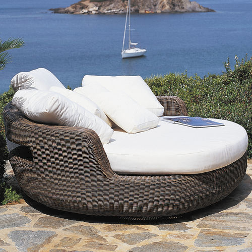 Round sofa - Agor&agrave; - Unopiù - contemporary / outdoor / fabric