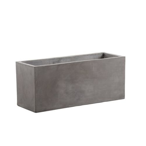 Cement planter - VACE series - Unopiù - rectangular / handmade / contemporary
