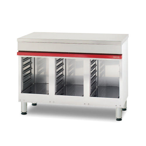 Stainless steel prep table - CMA 1200 P - AMBASSADE DE BOURGOGNE - with storage compartment / commercial