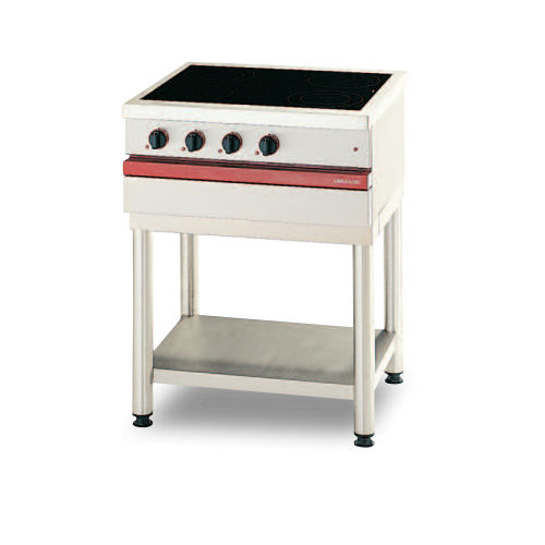 Vitroceramic cooktop - CSE 740 VTR - AMBASSADE DE BOURGOGNE - commercial / 4 burner / floor-standing