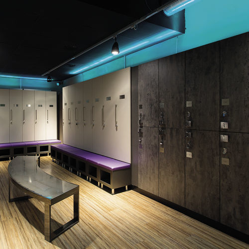 Melamine locker - PEOPLE : ANB42 - GEKIPS - for public building / for wet rooms