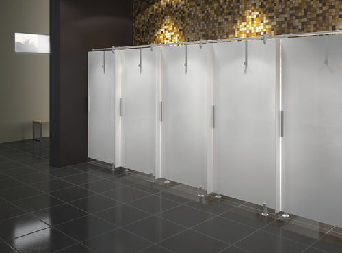 Glass washroom cubicle - CABINES DOUCHE EN VERRE BLANC - GEKIPS - for shower / for public building