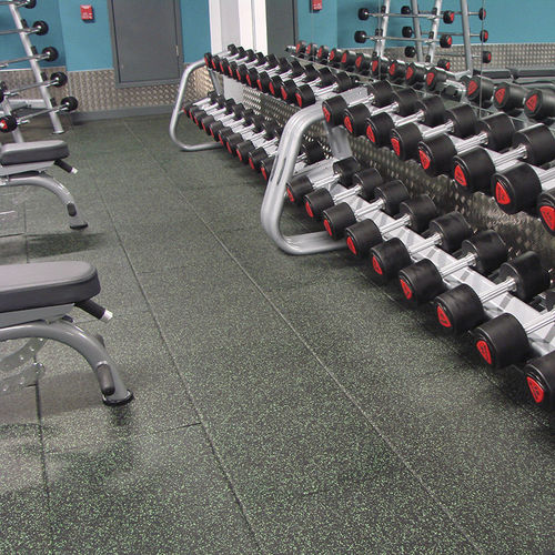 Rubber sports flooring SPORTEC GEKIPS for multipurpose gym / indoor
