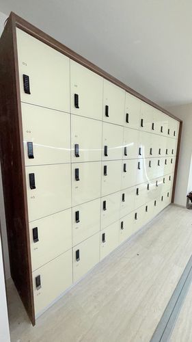 Melamine locker - ETOILE / 5 portes superposées en verre - GEKIPS - glass / RFID / combination