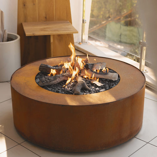 Gas fireplace - GALIO STAR - Planika - free-standing / free-standing / ventless