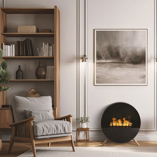 Electric fireplace - Misty  - Planika - hybrid / free-standing / free-standing