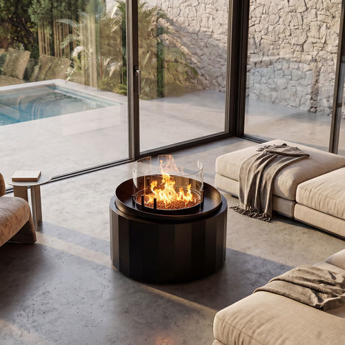 Bioethanol fireplace - NEST - Planika - ethanol / free-standing / central