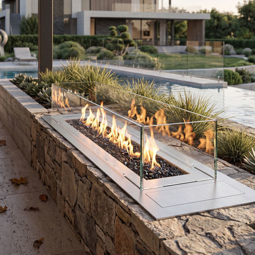 Bioethanol fireplace - CABO BURNER - Planika - free-standing / free-standing / central