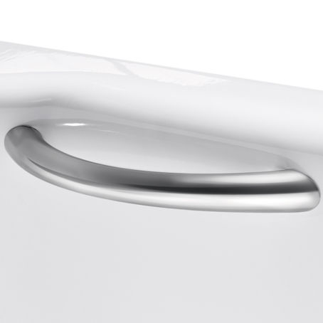 Stainless steel grab bar - Grips B110 - Bette GmbH & Co. KG - curved / wall-mounted / commercial