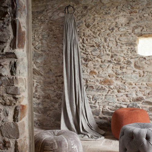 Upholstery Fabric For Curtains Plain Cotton Via Magna - Stone Wall Cotton Fabric Upholstery Fabric For Curtains Plain Cotton Via Magna - Stone Wall Cotton Fabric