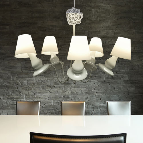 Original design chandelier - FLAPFLAP - next - steel / PC / LED