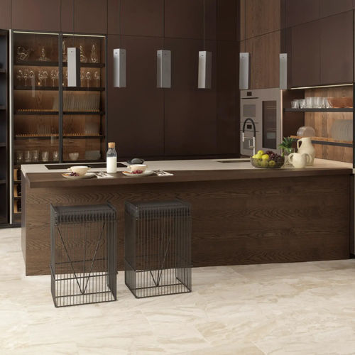 Contemporary kitchen - E6.70 · E3.70 - GAMADECOR – PORCELANOSA Grupo - wooden / L-shaped / large