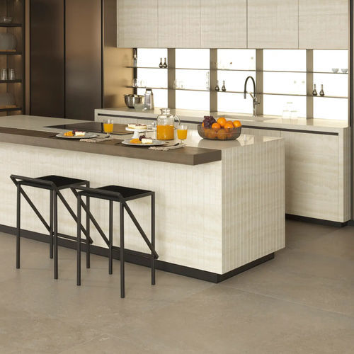 Contemporary kitchen - E9.30R &middot; E3.90 - GAMADECOR – PORCELANOSA Grupo - oak / island / medium-size