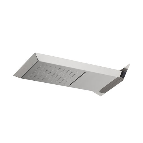 Wall-mounted shower head - OXO - NOKEN – PORCELANOSA BATHROOMS - rectangular / rain / waterfall