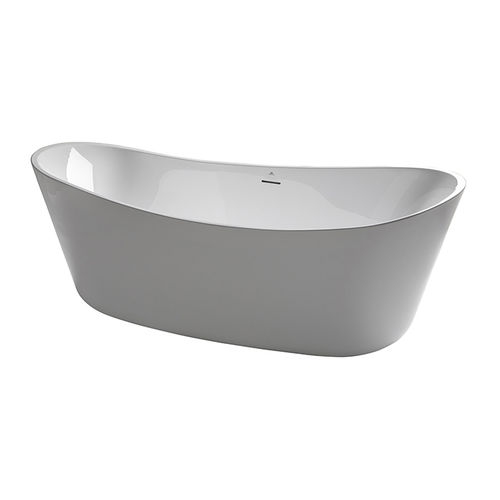 Oval bathtub - LOUNGE FLUID - NOKEN – PORCELANOSA BATHROOMS - asymmetrical / freestanding / for homes
