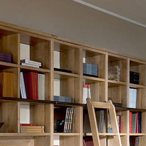 Free-standing bookcase - EVITA - L'OTTOCENTO - contemporary / wooden / with integrated ladder