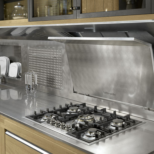 Gas cooktop - ROVERETTO - L'OTTOCENTO - 5 burner / built-in / with knobs