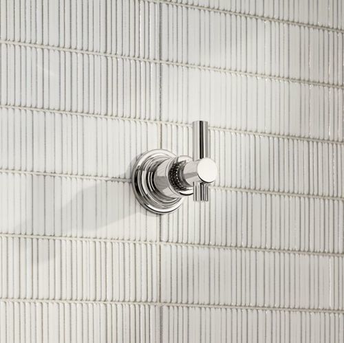 Modern robe hook - CENTRAL PARK WEST&reg; - KALLISTA - chrome / brass / single