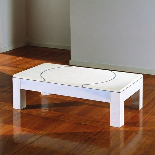 Contemporary coffee table - Didò  - stonebreakers - stone / wooden base / rectangular