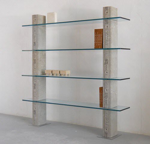 Contemporary shelf - Etnica  - stonebreakers - glass / stone / custom