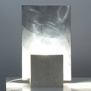 Table lamp - Reflex Steel - stonebreakers - steel / stone / contemporary