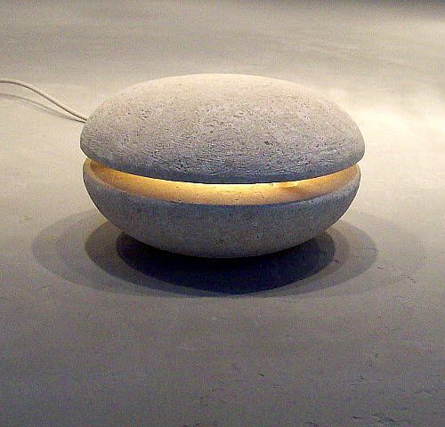 Floor lamp - bIGoUt - stonebreakers - stone / contemporary / corded