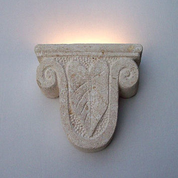 Contemporary wall light - Ariete - stonebreakers - indoor / stone / fixed