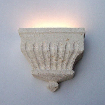 Contemporary wall light - Basilea - stonebreakers - indoor / stone / fixed