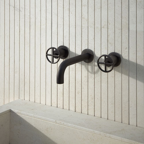 Limestone tile - INFINITO - Salvatori - grooved / indoor / bathroom