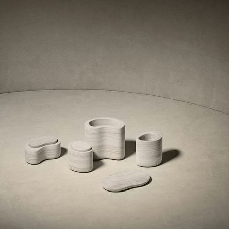 Clay tile - ANIMA - Salvatori - stone / silk / indoor