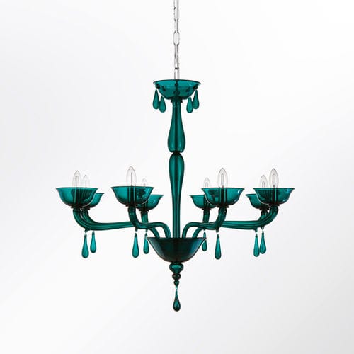 Contemporary chandelier - PORTOFINO - MULTIFORME - blown glass / Murano glass / LED