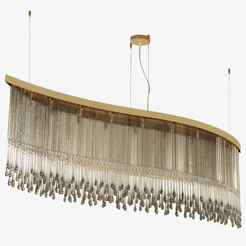 Contemporary ceiling light - DANCER - MULTIFORME - Murano glass / Swarovski® crystal / LED
